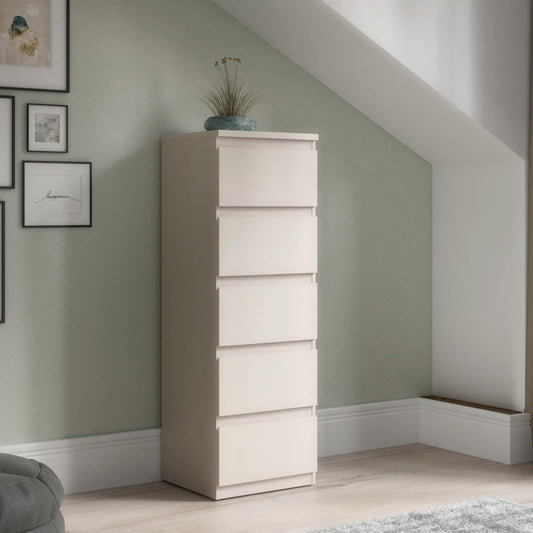 5 Schubladen praegen das Sideboard in Kaschmirbeige und Beige