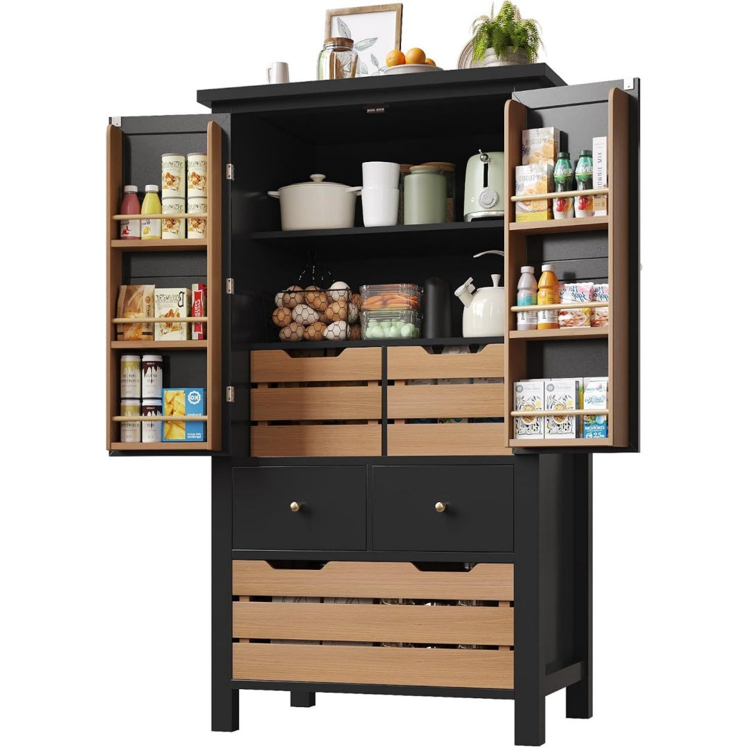 5 Schubladen an dem Hochschrank