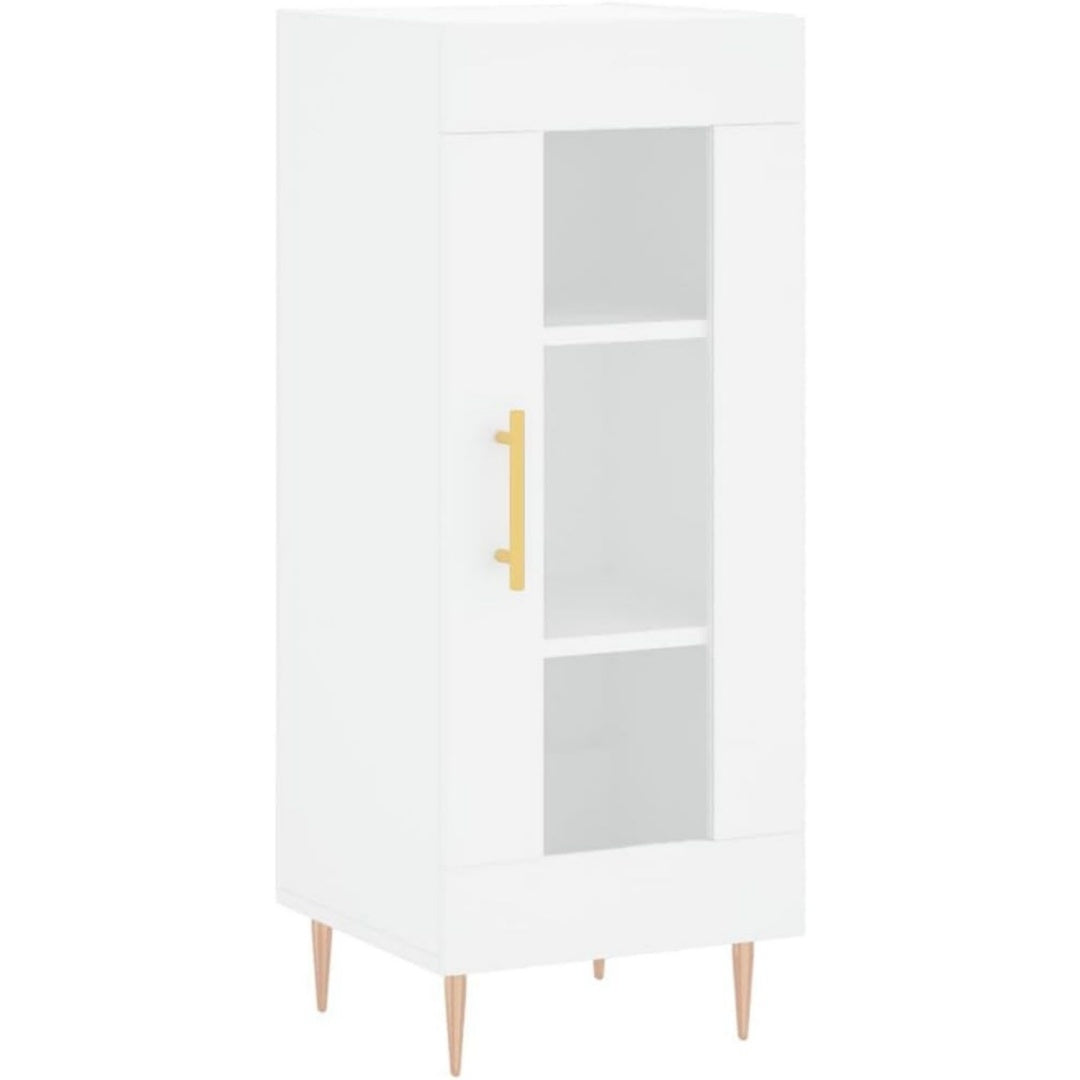 Sideboard verbindet Glastueren und eine klappbare Konstruktion