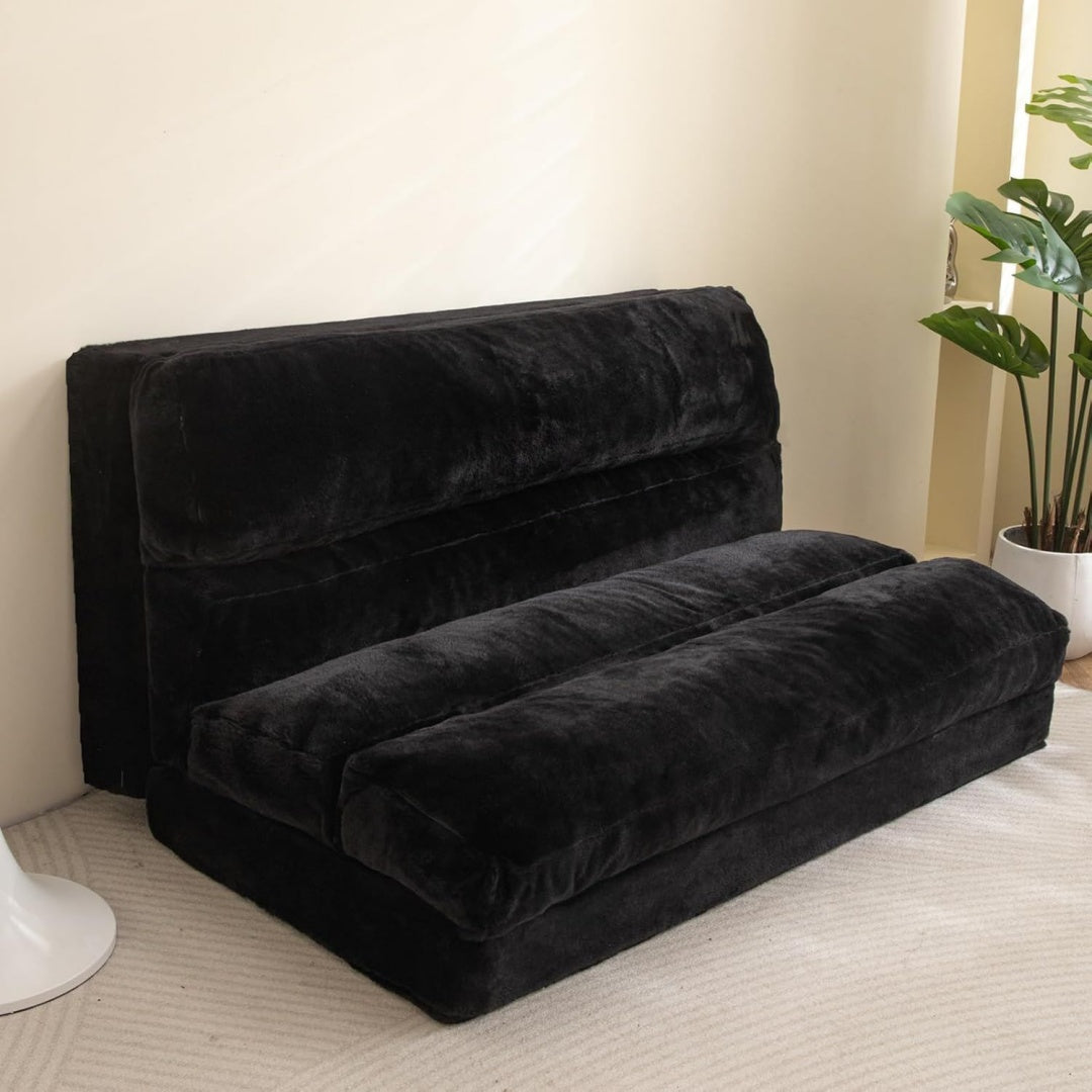 Sitzsack aus Stoff und Schaumstoff