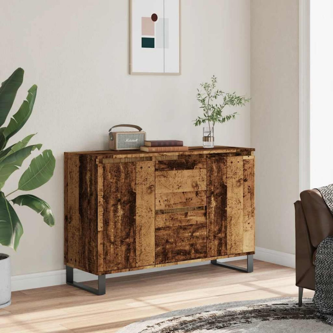 Das Sideboard nimmt mit 101.5 x 35 x 70 cm Gestalt an
