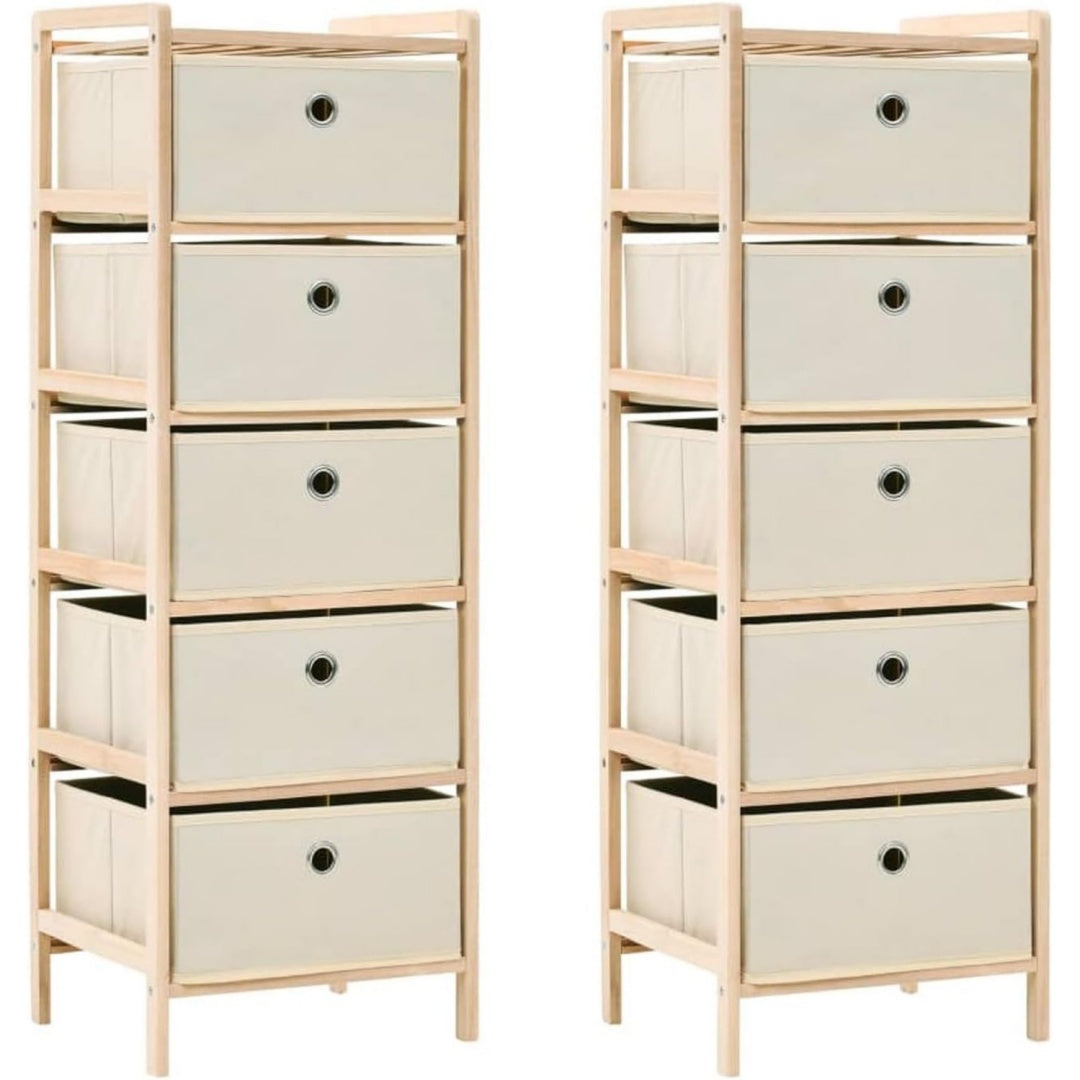 Das Sideboard zeigt sich in Beige