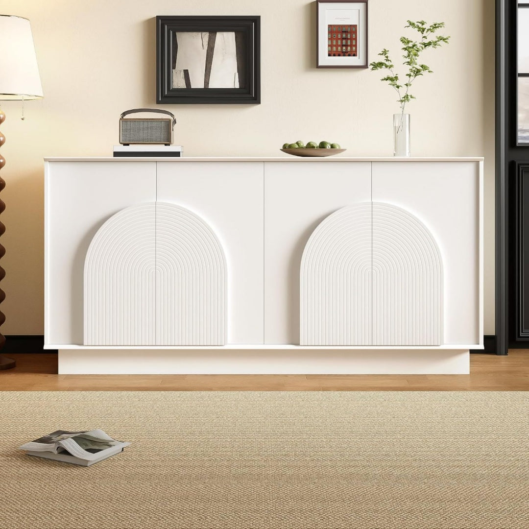 Matte Oberflaechen an dem Sideboard mit den Massen 160 cm