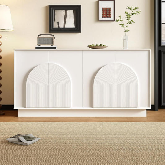 Matte Oberflaechen an dem Sideboard mit den Massen 160 cm