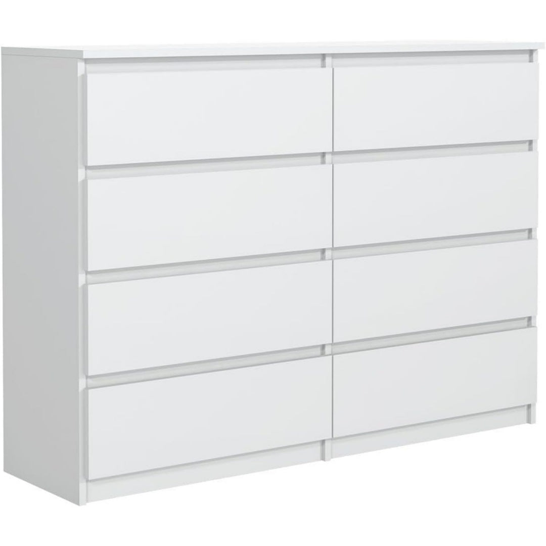 Sideboard verbindet 8 Schubladen und grifflose Fronten
