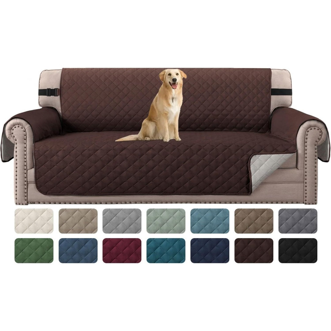 Sofa in Beige und Braun