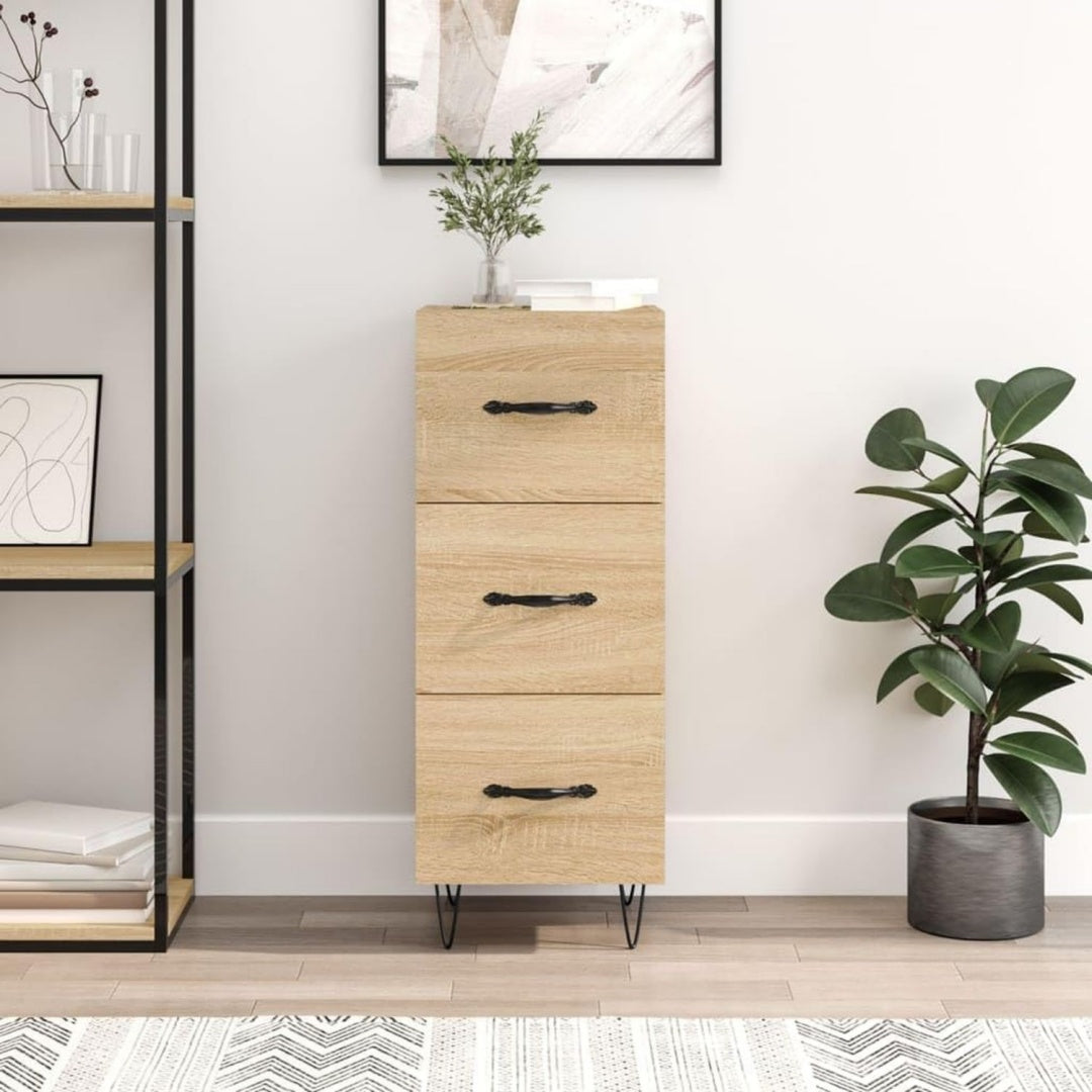 Sideboard mit Schubladen, 3 Schubladen und einem Metallgestell