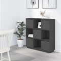 Hochschrank in Grau mit geschlossenem Stauraum