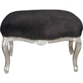 Hocker in Schwarz und Silber