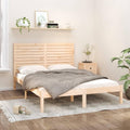 Das Bettgestell misst 120 x 200 cm in Naturbraun