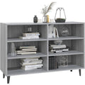 Sideboard mit den Massen 103.5 x 35 x 70 cm in Eichenbraun und Grau