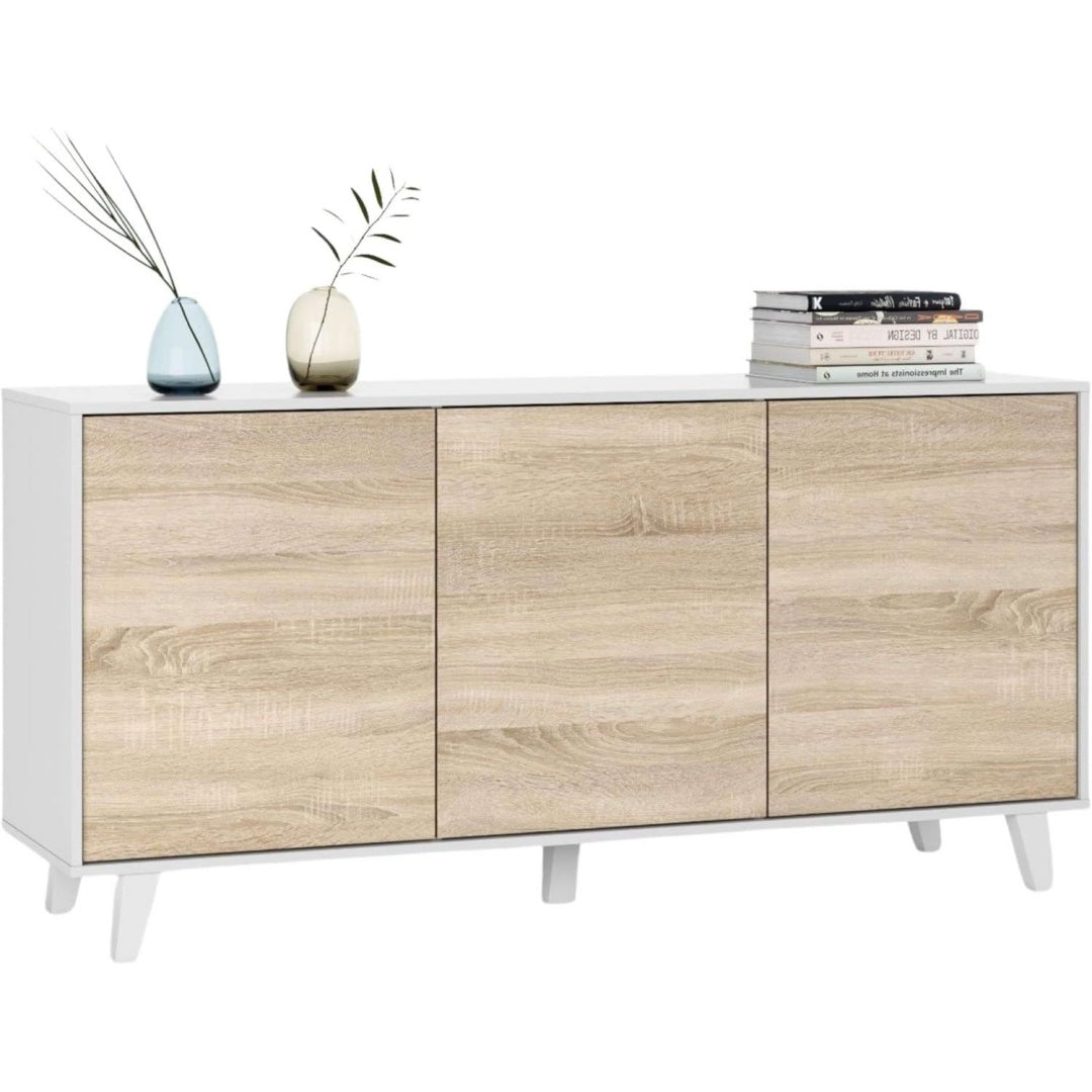 Sideboard mit 3 Tueren und grifflosen Fronten